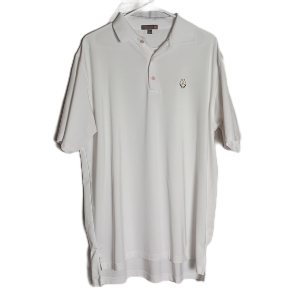 Peter Millar Summer Comfort Peachtree City Golf Club Short Sleeve Polo Shirt Lg - Picture 1 of 9
